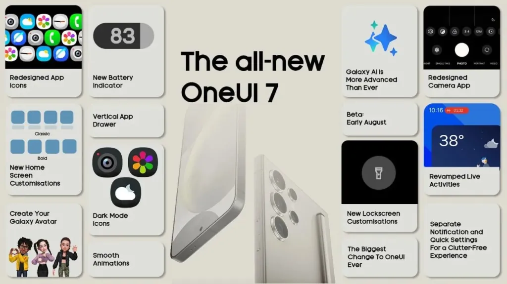 Samsung-One-UI-7-Feature-List Everything About Samsung One UI 7.0 (Android 15) – February 2026 Update