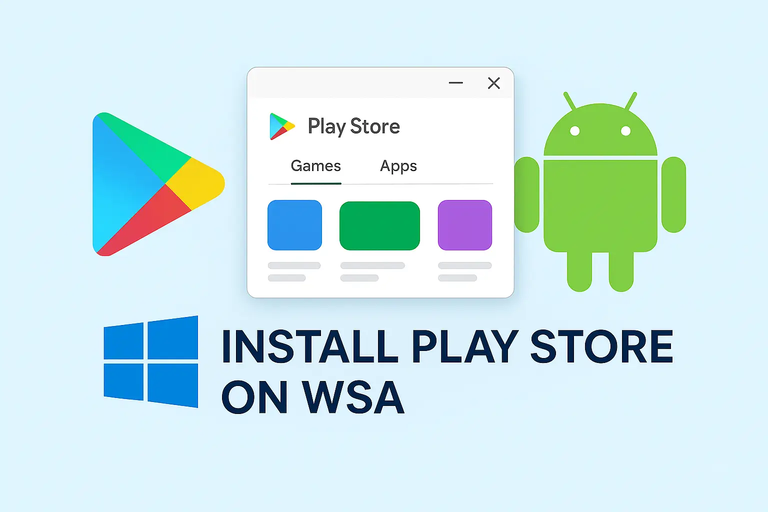 How to Install Google Play Store and Google Apps on Windows Subsystem for Android (WSA) How to Install Google Play Store and Google Apps on Windows Subsystem for Android (WSA)